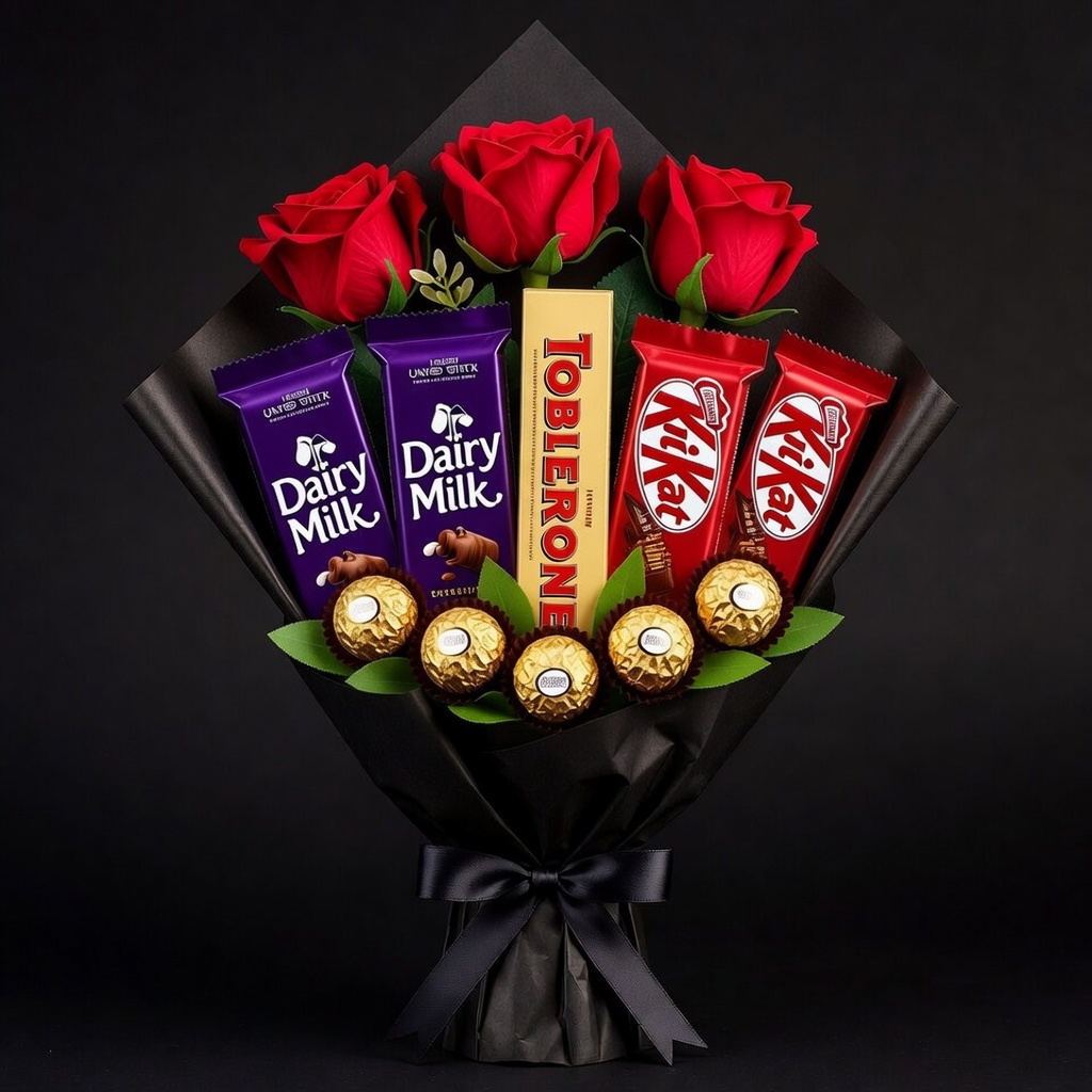 Romantic Rose & Chocolate Set